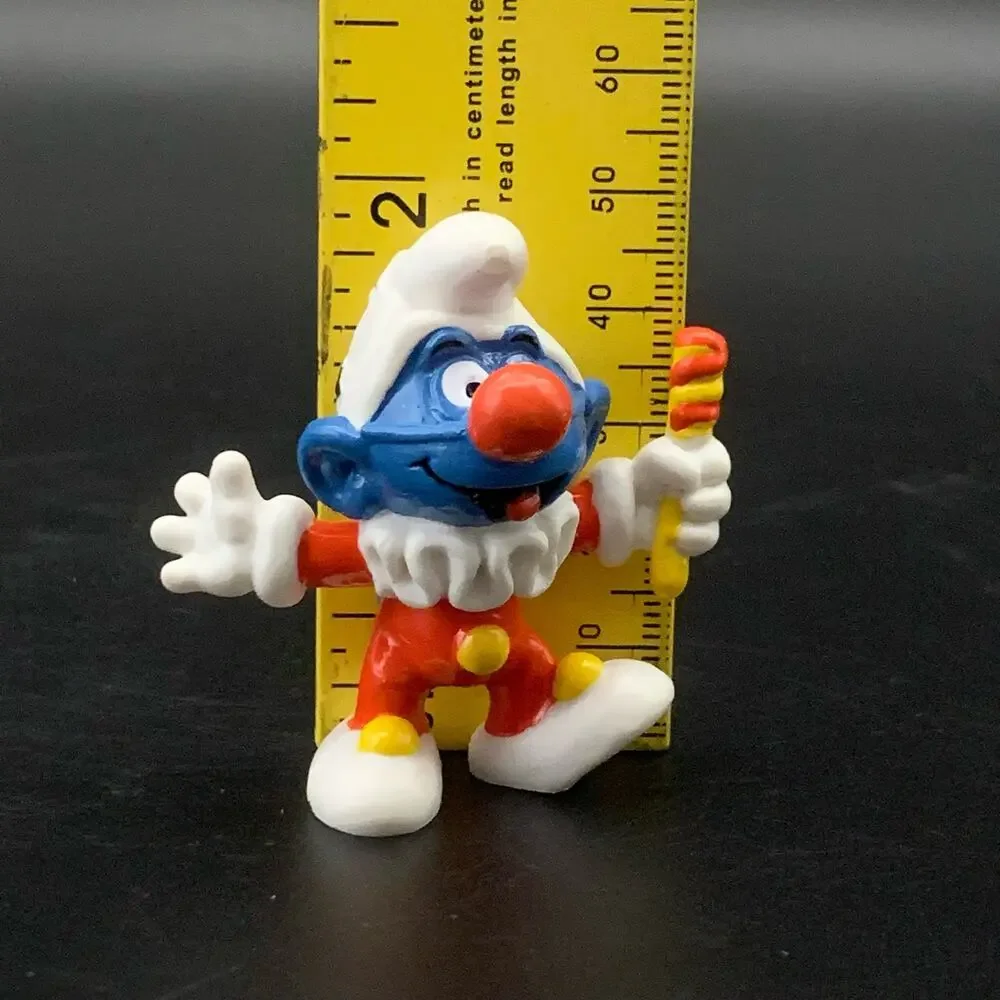NEW Vintage 1996 The Smurfs Peyo Schleich Clown Jester Action Figure